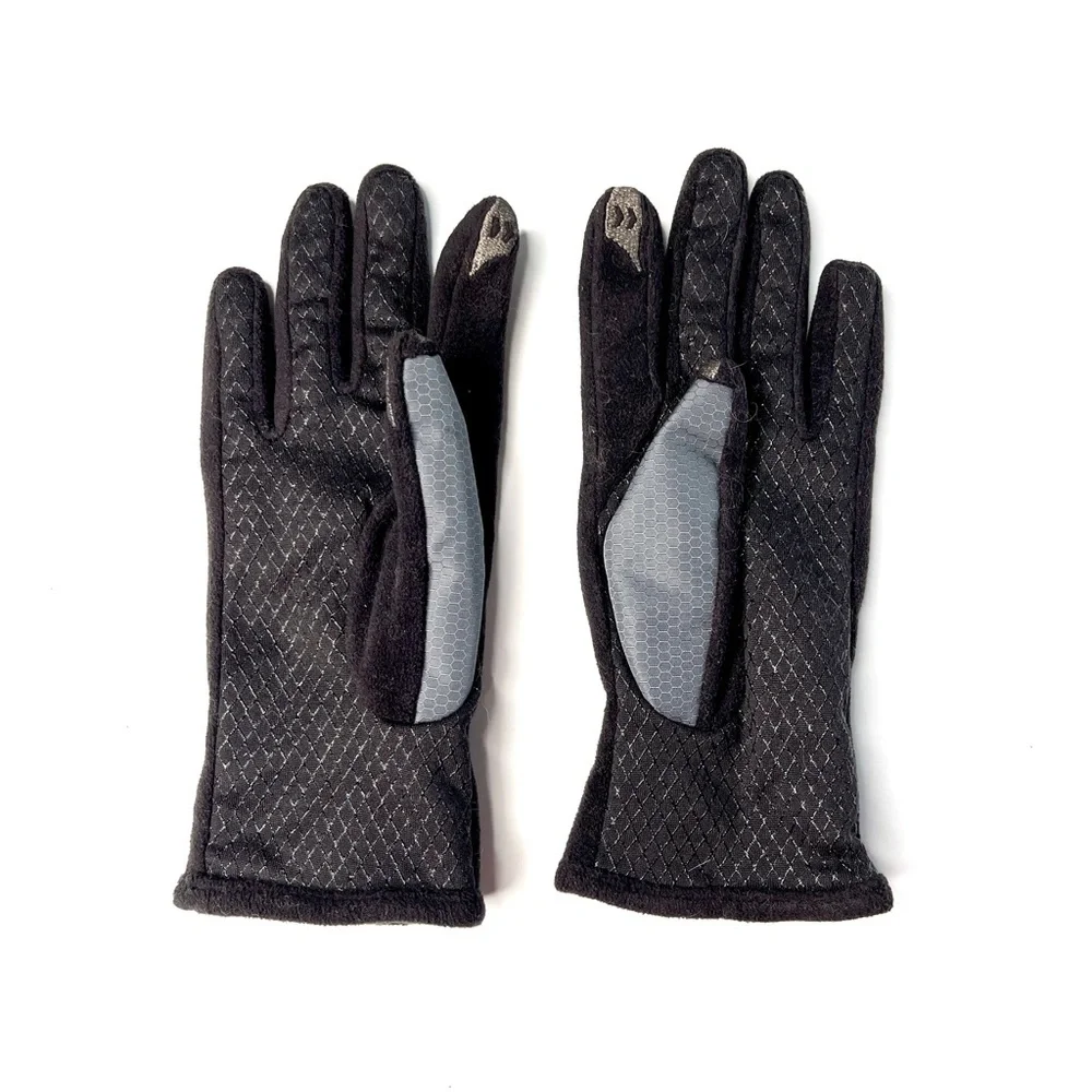 ISOTONER | Gray Black Tech-Friendly Gloves Sz OS